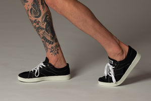 Black and white sustainable shoes 